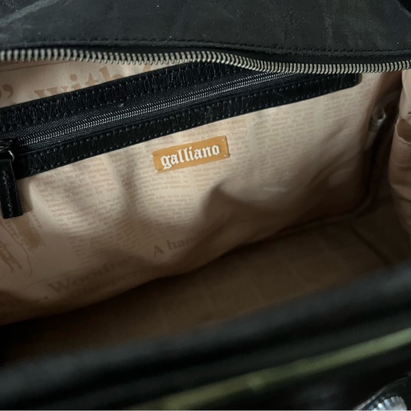 Authenticated - John Galliano - 90s Bottle Cap Handle Bag Purse - Picture 12 of 14